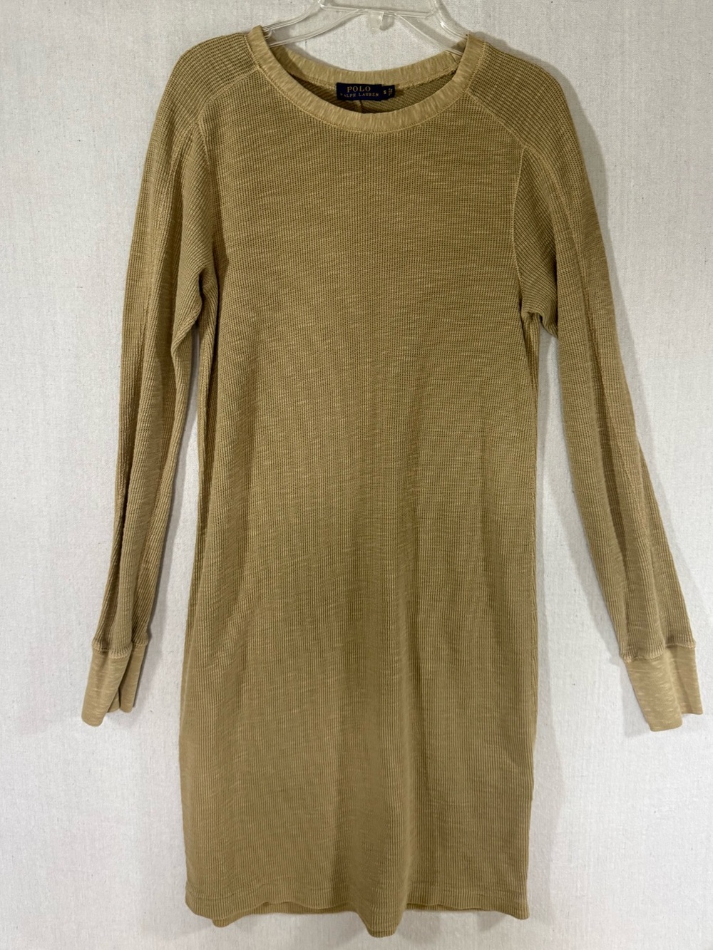 Polo by Ralph Lauren Olive Crewneck Long Sleeve Knit Dress